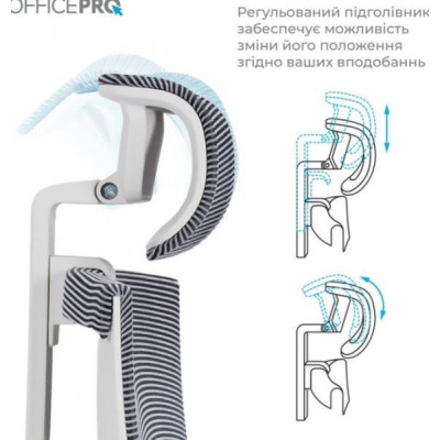 OfficePro Balance OC620-W-DG-DG White/Dark Gray