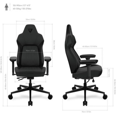 ThunderX3 Core Smart Racer Black (TEGC-2069101.11)