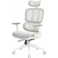 OfficePro Skyline OC680-W-LG-LG White/Light Gray