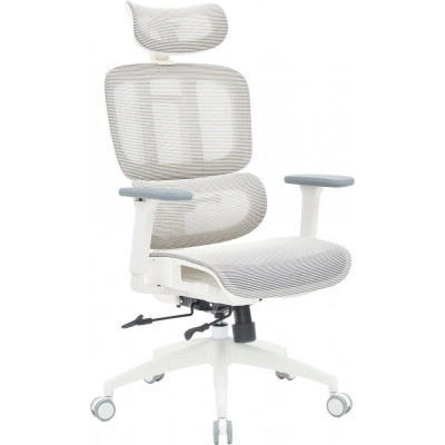 OfficePro Skyline OC680-W-LG-LG White/Light Gray