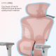 OfficePro Elite OC950GLP Gray/Light Pink