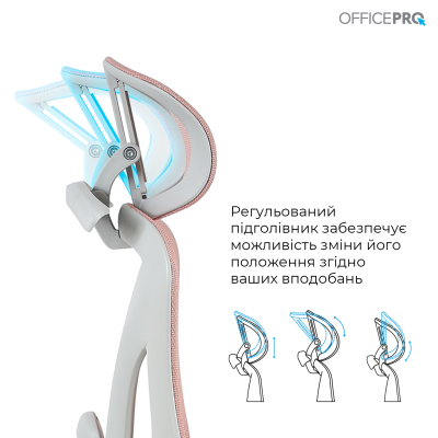 OfficePro Elite OC950GLP Gray/Light Pink