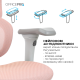 OfficePro Elite OC950GLP Gray/Light Pink