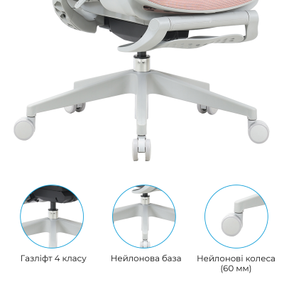 OfficePro Elite OC950GLP Gray/Light Pink