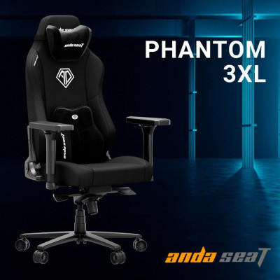 Anda Seat Phantom 3 XL Fabric Black (AD18XL-52-B-F-B01)
