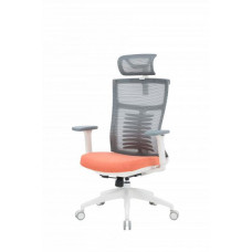 OfficePro Balance OC550-W-DG-OR White/Dark Gray/Orange