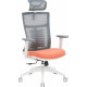 OfficePro Balance OC550-W-DG-OR White/Dark Gray/Orange