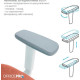 OfficePro Balance OC550-W-DG-OR White/Dark Gray/Orange
