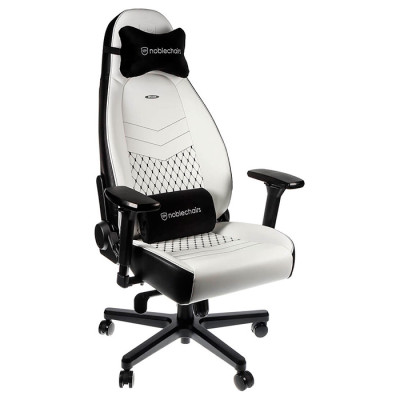 Noblechairs Icon PU leather white/black (NBL-ICN-PU-WBK)