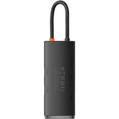 Baseus Lite Series 6-Port Type-C HUB Docking Station Black (WKQX050101)