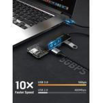 Cabletime USB Type-C to 4 Port USB 3.0 (CB02B)