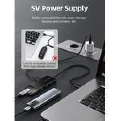 Cabletime USB Type-C to 4 Port USB 3.0 (CB02B)