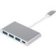 ATcom USB Type-C + USB 3.0 Hub 4-ports to USB Type-C Silver (12808)