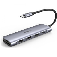 UGREEN 6-in-1 USB-C PD Adapter with 4K HDMI (70411)