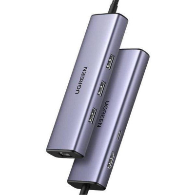 UGREEN CM512 Type-C Hub Space Grey (UGR-15598)