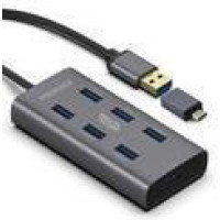 Promate USB hub EZHub-7 grey (ezhub-7.grey)