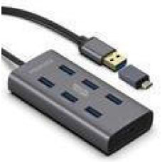 Promate USB hub EZHub-7 grey (ezhub-7.grey)