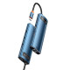 Baseus Metal Gleam Series 8-in-1 Multifunctional Type-C HUB Blue (WKWG000103)