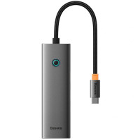 UltraJoy Series 4-Port HUB Type-C to USB3.0 x4 (B0005280A813-03) Space Grey