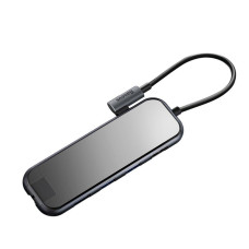 Baseus Multi-functional HUB (Type-C to 3xUSB3.0+HD4K+RJ45+PD) Deep gray (CAHUB-DZ0G)