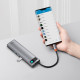 Baseus Metal Gleam Multi-functional 11-in-1 Gray (CAHUB-CT0G)