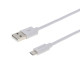 Grand-X USB - micro USB, Cu, 2.1A, White, 1.5m (PM015WS)