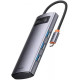 Baseus Metal Gleam Series 4-in-1 Multifunctional Type-C HUB Gray (WKWG070013)