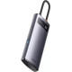 Baseus Metal Gleam Series 4-in-1 Multifunctional Type-C HUB Gray (WKWG070013)