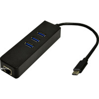 Dynamode USB-C 3.1 RJ-45 + 3-Port (USB3.1-TYPEC-RJ45-HUB3)