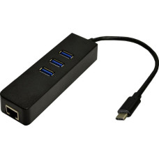 Dynamode USB-C 3.1 RJ-45 + 3-Port (USB3.1-TYPEC-RJ45-HUB3)