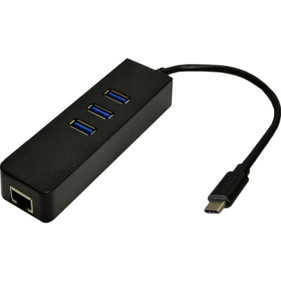 Dynamode USB-C 3.1 RJ-45 + 3-Port (USB3.1-TYPEC-RJ45-HUB3)