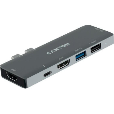 Canyon USB Type-C Multiport Docking Station 7-in-1 (CNS-TDS05B)