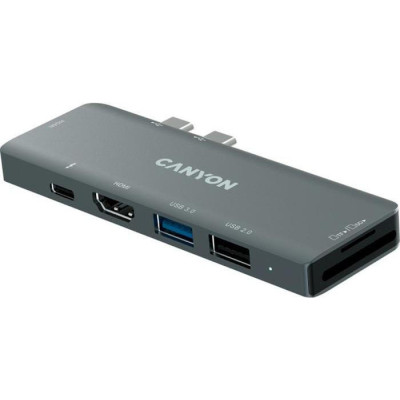 Canyon USB Type-C Multiport Docking Station 7-in-1 (CNS-TDS05B)