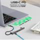 Promate ComandHub-Lite USB Type-C Grey