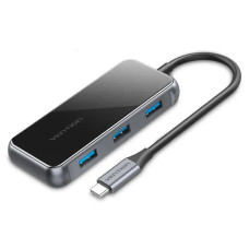 Vention 5 in 1 Type-C-HDMI-USB-PD 3USB 3.0 0.15m Black (TFBHB)