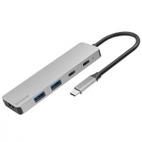 Proove Iron Link 5in1 (2xType-C + 2xUSB3.0 + HDMI) Silver (HBIL00222024)