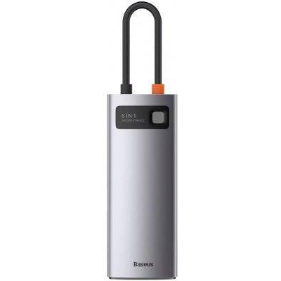 Baseus Metal Gleam Series 6-in-1 Multifunctional Type-C HUB Docking Station (CAHUB-CW0G)