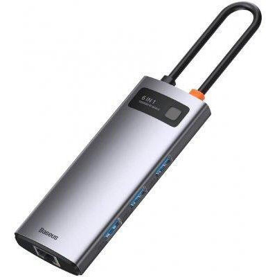 Baseus Metal Gleam Series 6-in-1 Multifunctional Type-C HUB Docking Station (CAHUB-CW0G)