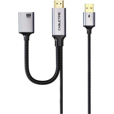  Cabletime HDMI - DisplayPort (M/F), 0.2 м (CP51B)