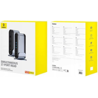 Baseus UnionJoy 17-Port Triple-Display Gray (B00532304811-00)
