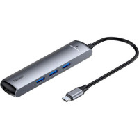Baseus Mechanical Eye 6-in-1 Type-C to 3xUSB3.0+RJ-45+HDMI (CAHUB-J0G)