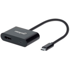 Manhattan USB-C to DisplayPort Converter with PD Port (153447)