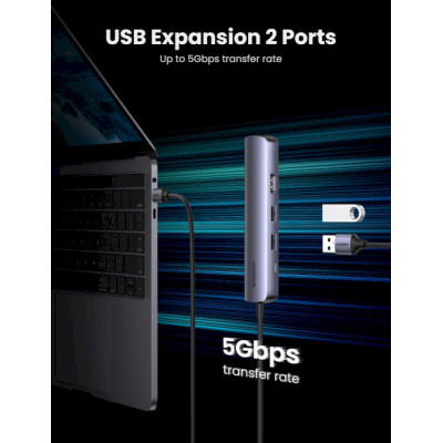 UGREEN Ultra Slim 5-in-1USB-C Hub (10919)
