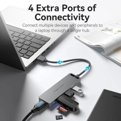 Vention 4-Port USB 3.0 Hub Black (CHLBB)
