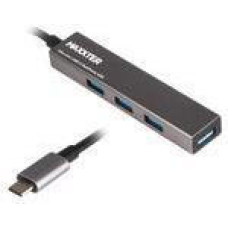 Maxxter USB Type-C 4хUSB3.0 Dark Grey (HU3C-4P-02)