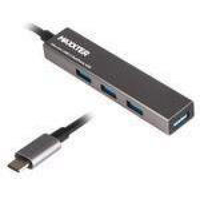 Maxxter USB Type-C 4хUSB3.0 Dark Grey (HU3C-4P-02)
