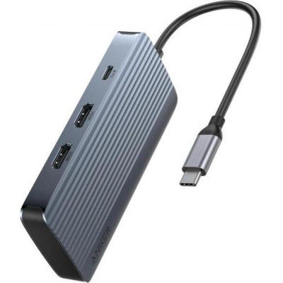 Anker 7-in-1 USB-C Dual Display Hub (A83740A2)
