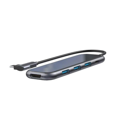Baseus Mirror Series Multifunctional Hub Gray (CAHUB-BZ0G)