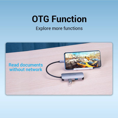 Vention Hub 5-in-1 USB 3.1 Type-C (TNFHB)