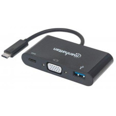 Manhattan SuperSpeed USB-C VGA Docking Converter (152044)